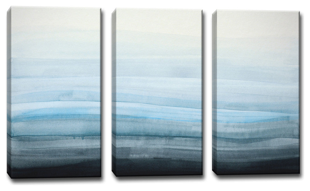 Coastal Mist by Norman Wyatt Jr. Wrapped Canvas Art, 3-Piece Set, 40"x20"