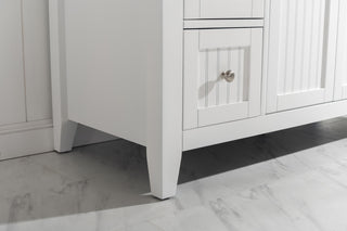Burbank Transitional White 54" Single Vanity