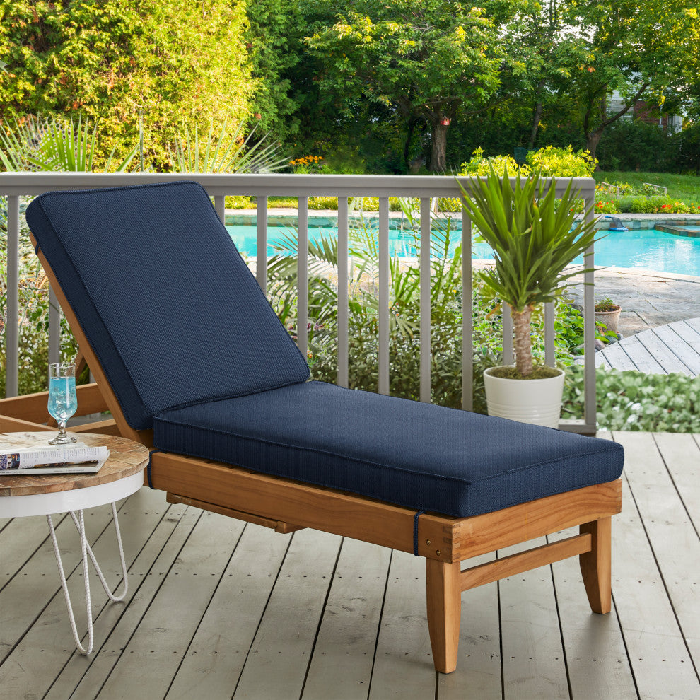 Mozaic Home Spectrum Indigo Outdoor/Indoor Chaise Lounge Cushion 78x21x3"