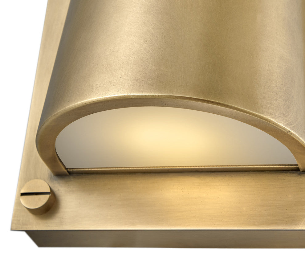 Hinkley Scout 6.75" Single LED Light Wall Sconce, Heritage Brass