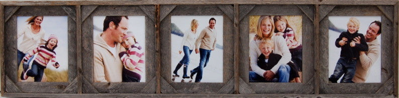 Collage Picture Frame With 5 Openings And Cornerblocks, 8x10