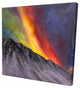 Aurora Borealis In the Mountain, Fine Art Gallery Wrapped Canvas, 24"x24"