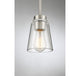 Calhoun 1-Light Satin Nickel Small Mini-Pendant