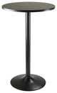 Round Bar Table All Black, 70cm Table Top