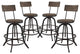 Modern Brown Procure Bar Stool Set of 4