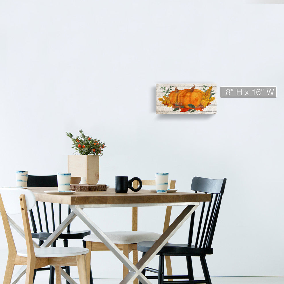 Pumpkin Harvest Wrapped Canvas Autumn Wall Art