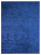 HAND KNOTTED LOOM SILK ECO-FRIENDLY AREA RUGS-Dark Blue Color,Solid Design, [Rectangle] 6'x9'