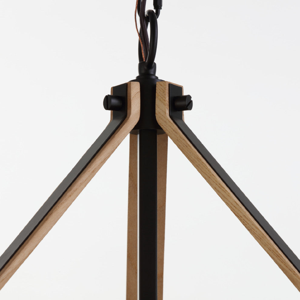 Savannah 3 Light Chandelier Matte Black