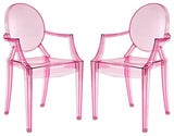 Modern Pink Casper Dining Armchairs Set of 2