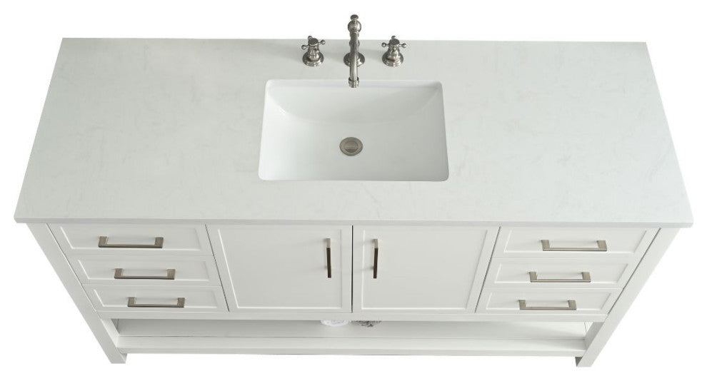 Arlo 60" Bathroom Vanity, White