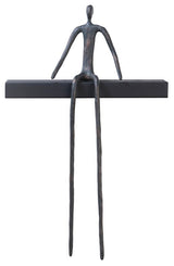 Moveable Man On Short Shelf, Sitting, A