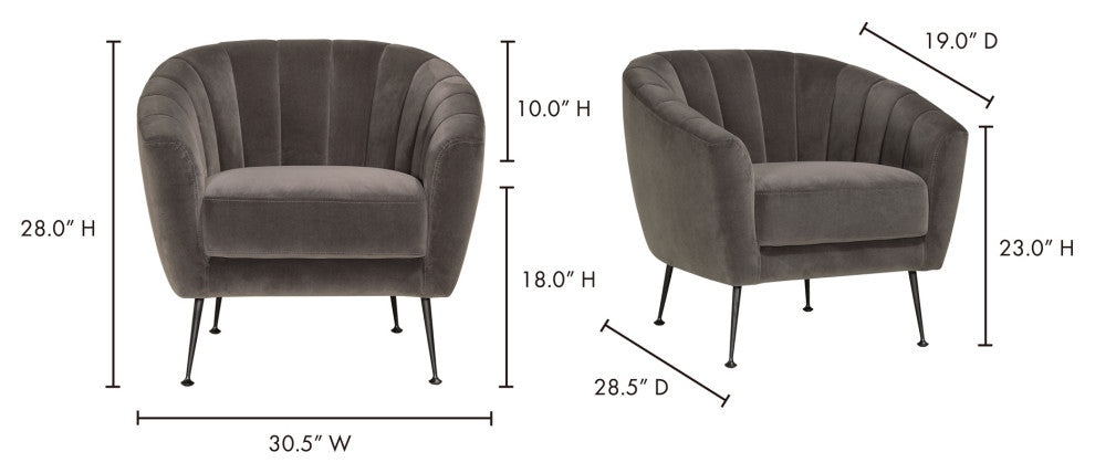 Retro Marshall Chair - Grey