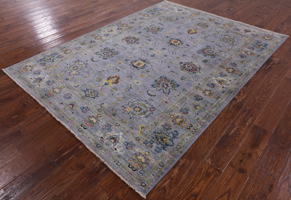 5' 10" X 8' 0" Hand Knotted Persian Tabriz Wool Rug Q8248
