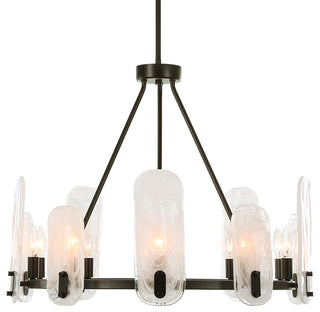 Uttermost Ellipse 10 Light Dark Bronze Chandelier