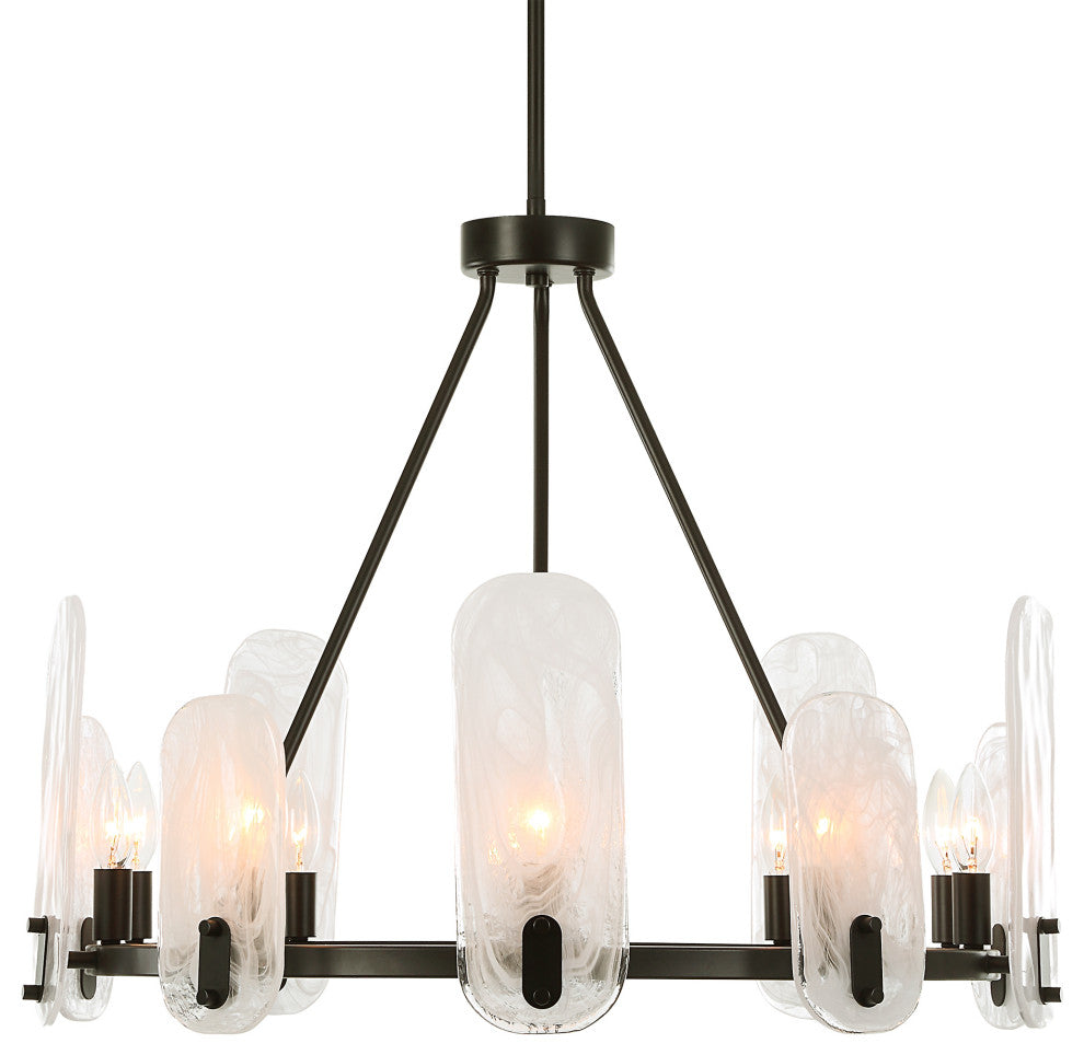 Uttermost Ellipse 10 Light Dark Bronze Chandelier