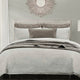 Porto Metalasse Duvet Set, 3 Piece, Taupe, King