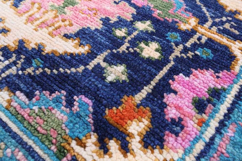 Runner Turkish Oushak Hand-Knotted Wool Rug 2' 7" X 10' 1" - Q15919