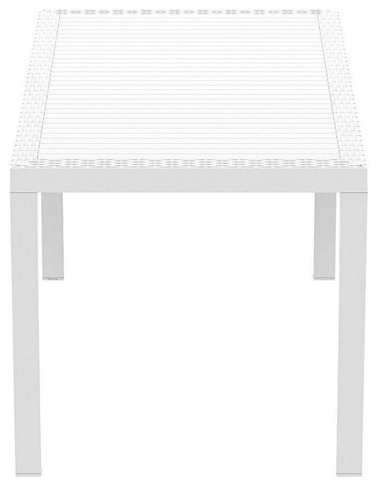 Compamia Orlando Outdoor Rectangle Dining Table, White