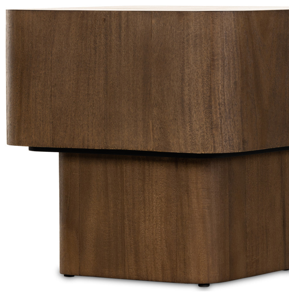 Blanco End Table-Warm Umber Burl