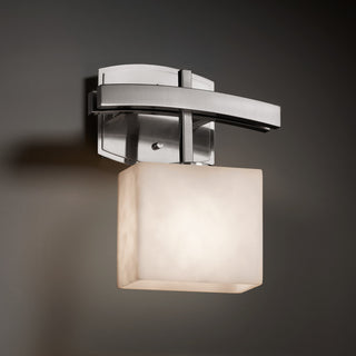 Clouds Archway 1-Light Wall Sconce, Rectangle, Clouds Shade