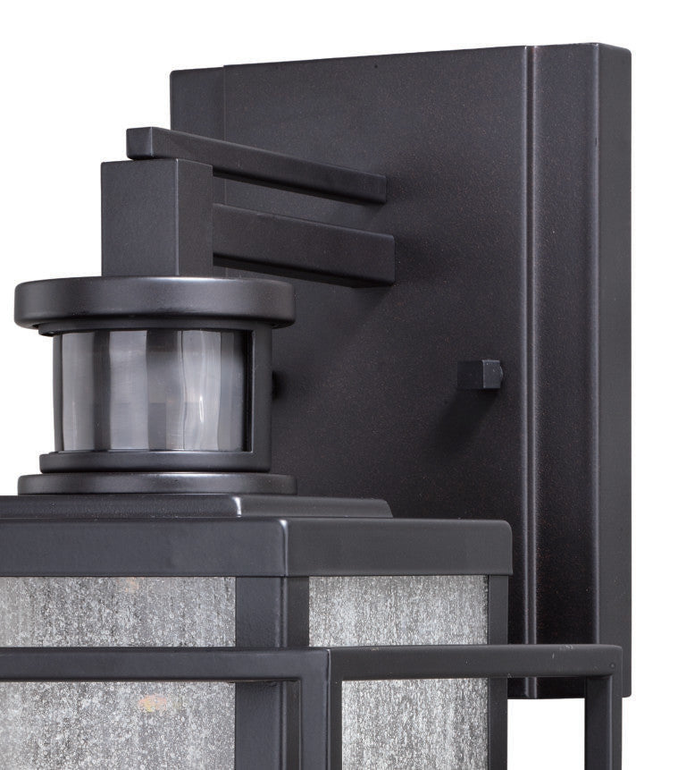 Hyde Motion Sensor Dusk to Dawn Outdoor Wall Light Espresso Bronze