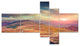 Amazing Autumn Landscape in Hills, Landscape Canvas Art Print, 60"x32", 5 panels