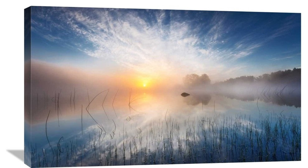 "Reflection" Stretched Canvas Giclee by Martin Lutz, 36x21"