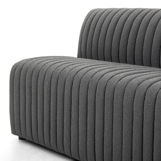 Augustine 82" Dining Bench Fiqa Boucle Charcoal