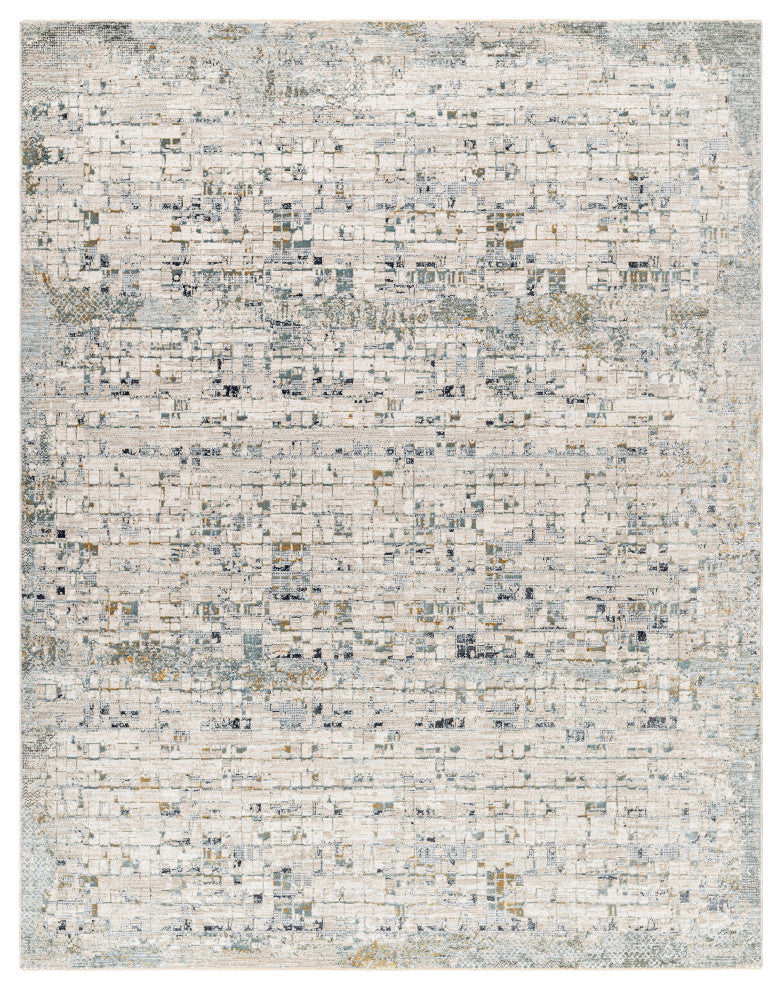 Surya Dresden DRE-2304 Machine Woven Area Rug, Taupe, 7'10" x 10'2"
