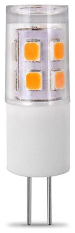 G4 Base Led Bulb 2W Bi Pin Dimmable PC+Ceramic Warm White 2700K