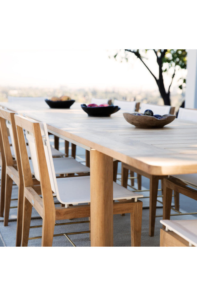 Teak Outdoor Extending Dining Table, Andrew Martin Byron