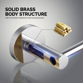 Circular 5-Piece Bathroom Hardware Set, Chrome