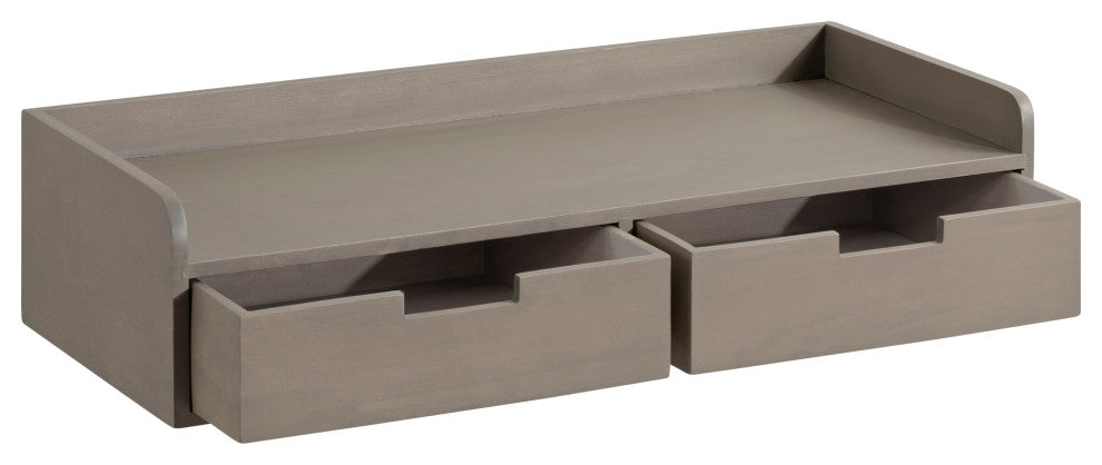 Kitt Floating Shelf Console Table, Gray 28x12x6.5