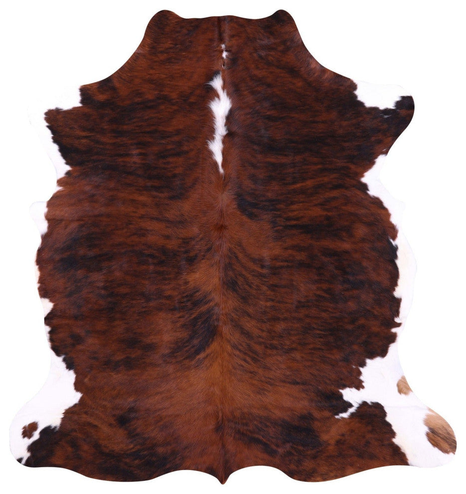6' 11" X 5' 6" Natural Cowhide Rug C1592