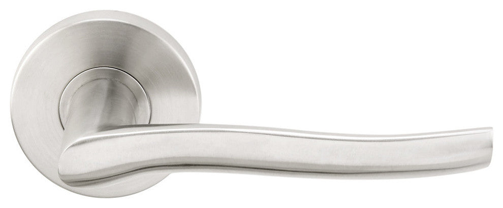 Waterfall Lever, Tubular Passage, Satin Stainless Steel, 2-3/8" Backset