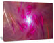 Pink Fractal Whirlpool Design, Abstract Wall Art Canvas, 40x30