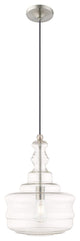 Livex Lighting Brushed Nickel 1-Light Mini Pendant