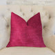 Lady Fuschia Pink Luxury Throw Pillow, 20"x20"