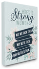 Strong Women Inspirational Flower Word Design, 24"x30"