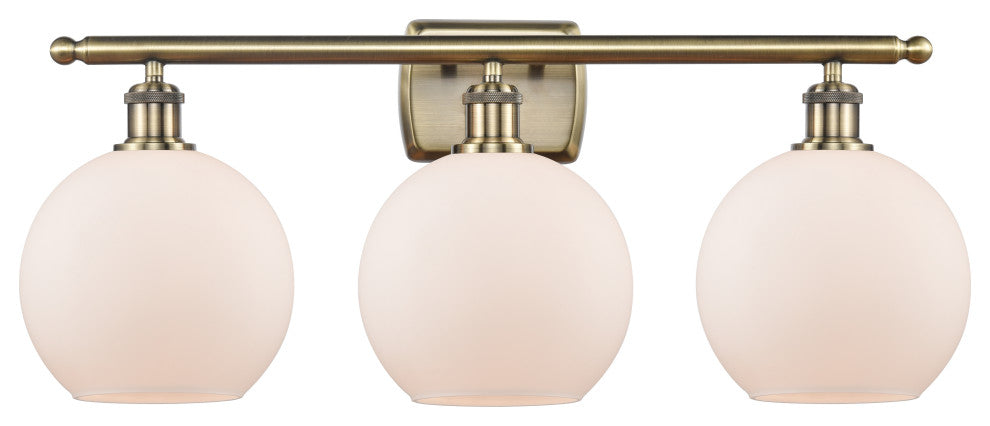 Innovations Lighting 516-3W-AB-G121-8 Athens 3 Light 26" Bath Vanity Light