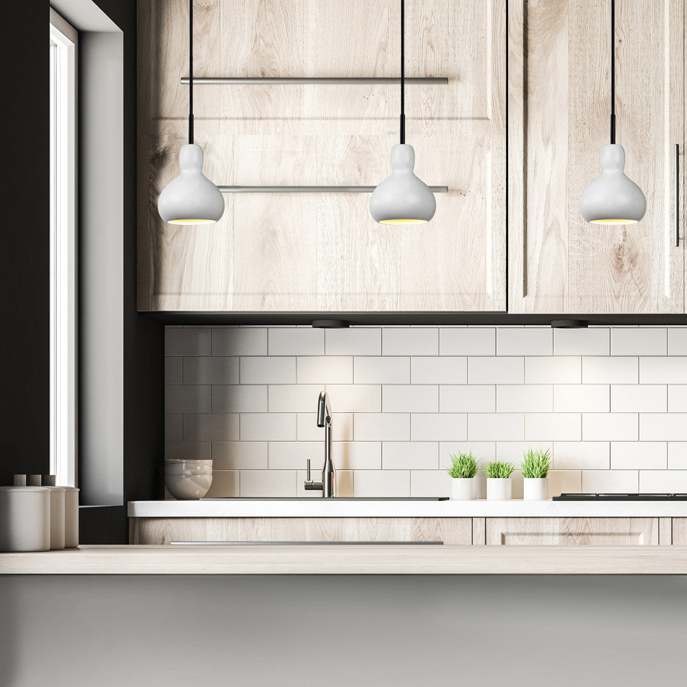 Venus Mini Pendant, Satin White