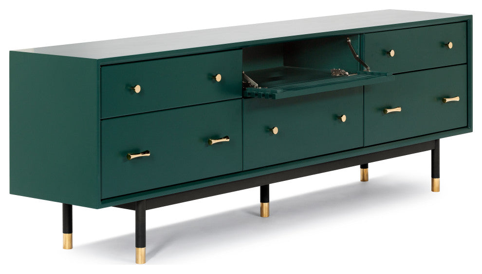 Lala Low TV Stand, Green