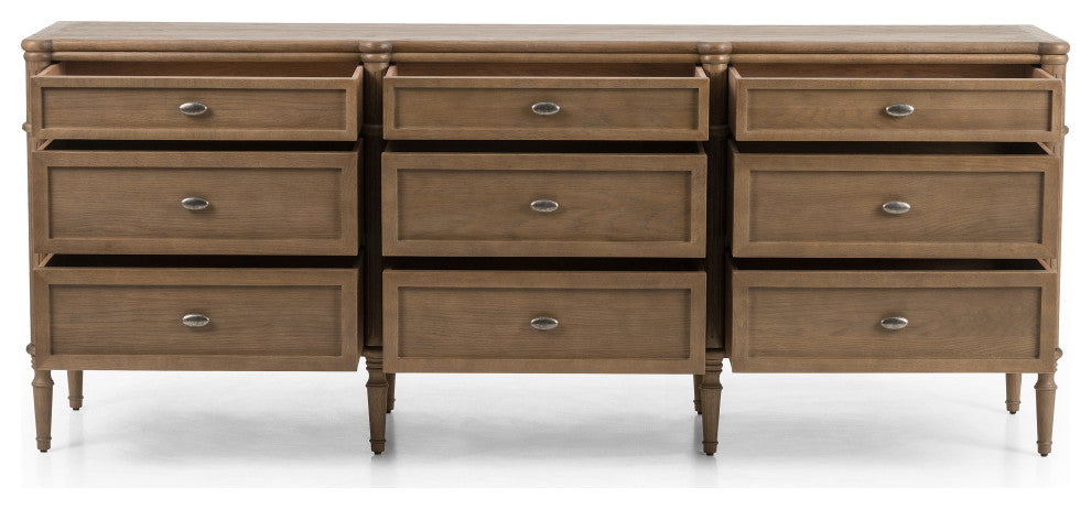 Toulouse 9 Drawer Dresser-Toasted Oak