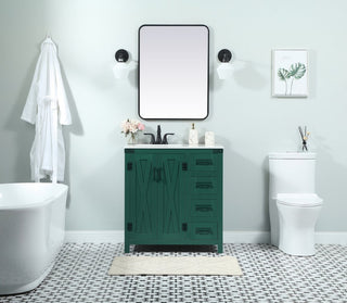 Home Living 19" Farmhouse Green-Light Bathroom Vanity