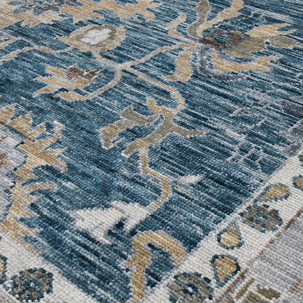 Blu Spalding Area Rug, Blue, 8' x 10', Oriental