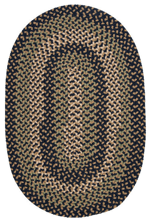 Colonial Mills Brook Farm BF53 Bluestone Traditional Area Rug, Round 12'x12'
