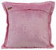 Pink Decorative Pillow Covers 14"x14" Velvet, Pink Crystal Palace