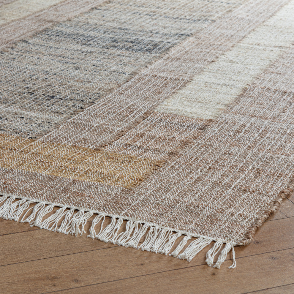 5' x 8' Tillamook Natural and Multicolor Geo Flatweave Area Rug