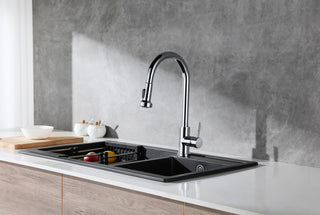 Elegant Lighting FAK-309 Sem 1.8 GPM 1 Hole Pull Down Kitchen - Chrome