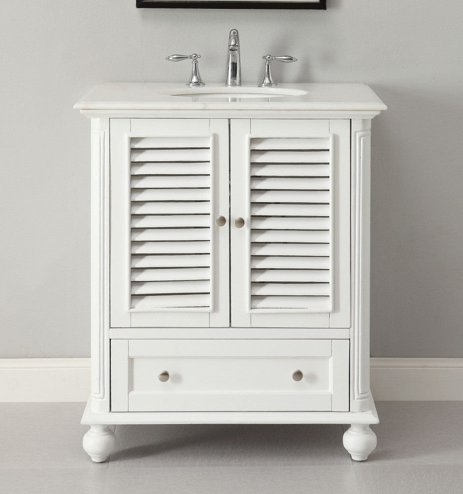 24" Cottage-Style Junior Abbeville Bathroom Sink Vanity
